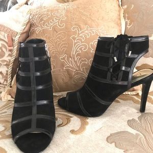 Ralph Lauren open toe and high heel booties